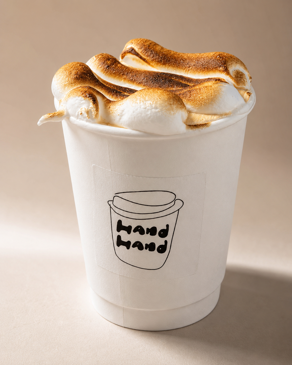 Marshmallow-topped latte